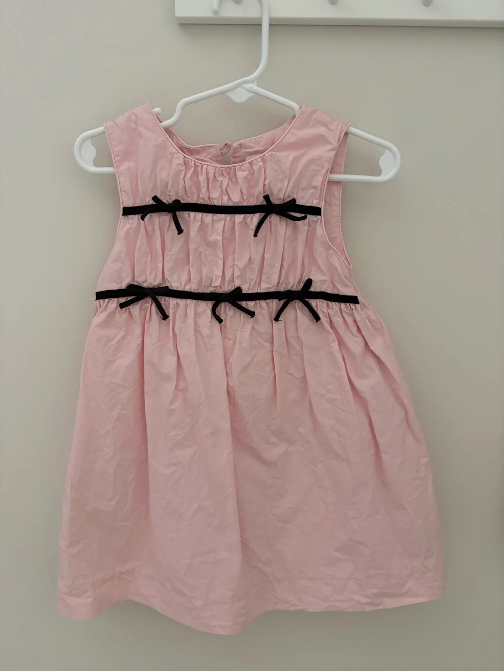 Zara Pink Dress with Contrasting Ties - Kids